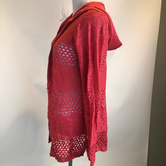 amari airy pointelle detail cardigan